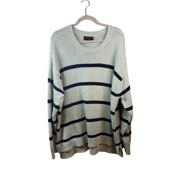 Lane Bryant Blue Striped Womens Long Sleeve Sweater Size 22/24 - Picture 1 of 4